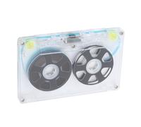 aqxreight Cinta de Casete en Blanco de Carrete a Carrete, 46 Minutos, Polarización Normal, Tipo I, Férrico, de bajo Ruido, Alto Rendimiento para Grabación de Música, Diseño Visual Vintage con Ruedas