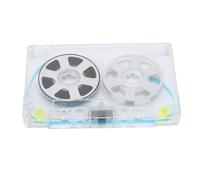 aqxreight Cinta de Casete en Blanco de Carrete a Carrete, 46 Minutos, Polarización Normal, Tipo I, Férrico, de bajo Ruido, Alto Rendimiento para Grabación de Música, Diseño Visual Vintage con Ruedas