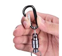 aqxreight Clamp/Holder Magnético de Liberación de Red, Hebilla de Pesca de Acero Inoxidable con Sujeción Segura para Herramientas de Aterrizaje y Accesorios de Equipo para Exteriores (Doble Hebilla)