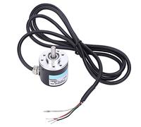 aqxreight Codificador 5?24V DC AB Codificador de Eje Sólido Giratorio Incremental Bifásico para Ingeniería de Automatización de Oficinas El Acoplamiento de Rendimiento 1024B Puede Evitar que las Rpm