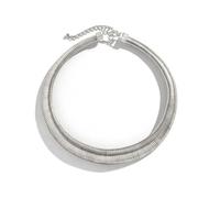 aqxreight Collar de Cadena de Serpiente para Mujer, Joyería Geométrica, Cierre de Gancho Brillante, Collar de Cadena de Serpiente Ajustable para Fiesta 01 Oro 5764 Un Tamaño Es Suficiente para