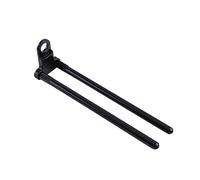 aqxreight Conector de caña de pescar de aleación de aluminio negro resistente al viento para alarma de mordida