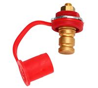 aqxreight Conector de Terminal de Batería Poste de Cargador de Batería 250A Terminal de Perno Prisionero de 3/8 Pulgadas con Tapa Aislada Codificada por Colores para Automóviles, (Rojo (Positivo))