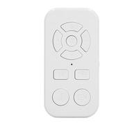 aqxreight Control Remoto de 9 Teclas para Teléfonos Inteligentes: Desplazamiento de la Página Turner con Clicker de Cámara, Recargable y Compacto (White)