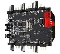 aqxreight Controlador de Luz LED Fuente de Alimentación PCB Concentrador de Ventilador Divisor ARGB de 4/3 Pines Control Remoto Puede Ser un Modo Co Controlador de Luz LED de ARGB Remota Inalámbrica