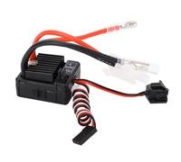 aqxreight Controlador Electrónico de Velocidad ESC Cepillado 60A para Coches de Control Remoto 1/10, Barcos, Orugas, Freno Delantero, Marcha Atrás, 3 Modos de Aleación de Aluminio