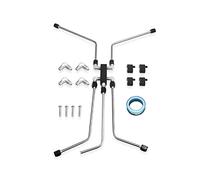 aqxreight Crossover de Refrigerante de Acero Inoxidable LS para Motores LS1 LS2 LS3 LS6 LS7 LS9, Repuesto para Hi y Pro Flo XT Super, Se Adapta a Tomas de Camiones Gen 3 y Borra Sensores de Golpe
