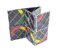 aqxreight Cubos de Rompecabezas Plegables de 8 Paneles Twisty Magico para Jugar y Desarrollar Habilidades (Negro B)