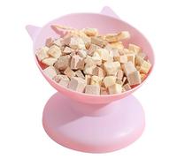 aqxreight Cuenco Alto para Gatos con Boca Oblicua Elevada para Evitar Caídas, Cuenco Elevado Inclinado para Alimentación de Alimentos para Gatos, Perros Pequeños y Medianos, Verde, Que Reduce la