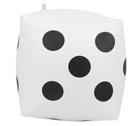aqxreight Dados Inflables para Juegos de Fiesta para Niños, Juguete Grande de PVC para Actividades en Interiores y Exteriores, Accesorio Educativo Portátil para la Vinculación Entre e Hijos, (White)