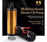 aqxreight DC 12V/24 V Bomba de Aceite Sumergible Eléctrica Bomba Portátil Portable de Acero Inoxidable de Transferencia de Motor de Alto Ruido Tiene Sellado de Rendimiento a los Sellos Usos de
