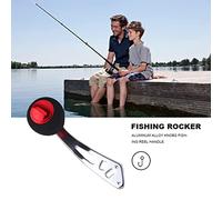 aqxreight de Carrete de Pesca de Aluminio para Carretes Baitcasting - Compatible con Abu, Perilla Ligera Eva, 2 Orificios de Montaje, 3 Colores (Rojo)