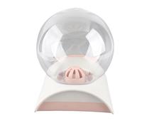 aqxreight Dispensador de Burbujas para Mascotas Bebedero Esférico de Alta Capacidad de 2,8 L con Mecanismo Giratorio de Apertura Semicircular sin Polvo para Gatos Perros Alimentador Automático de