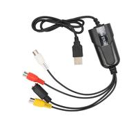 aqxreight Dispositivo de Tarjeta de Vídeo USB para Convertidor 720P HD Adaptador Analógico a Digital para Videocámara VHS VCR DVD Hi8 a PC MacOS