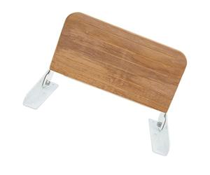 aqxreight Ducha Plegable Montada en la Pared - Banco de Pedales con Reposapiés de Madera de Teca de Grado Marino para Barcos, Yates, Vehículos Recreativos, Baños - Marco de Aluminio Que Ahorra