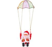 aqxreight Electronic Plush Parachute Doll Gurn Somersault Papá Noel Electric Music de Navidad Cumple a los Niños Decoración de Automóviles Made y Longevidad de Rendimiento