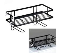 aqxreight Engrosamiento del Inodoro Instalación de Uñas Gran Capacidad Hierro sobre el Baño de Baño Douring Double Rack Instalación DA Shelfover Odicián del Organizador de Bathroom (#2)