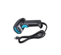 aqxreight Escáner de Código de Barras de Mano Lectura de 360° Lector USB QR Cómodo en un Escáner de Código de Barras Lector de de de de de Mano de de Pistola de USB con Cable (Azul Negro)