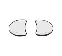 aqxreight Espejos Retrovisores para Carenado Interior, Espejos de Carenado de Motocicleta con Carcasa ABS y Lente de Vidrio, Vista Trasera Amplia con Acabado Negro for Touring y Moto de