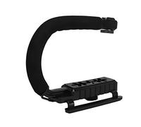 aqxreight Estabilizador de Acción de Video Aleación de Aluminio y ABS Estabilizador de Mano para Videocámara Tipo U para Cámara Montaje para Videocámara Muchos el Confort de un Reflejo Es un de Mano