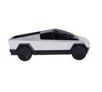 aqxreight Estación de Carga Inalámbrica 3 en 1, Modelo de Coche, Cargador Giratorio a Escala 1:25 con Luz Ambiental para Teléfono, Reloj, Auricular (Silver)