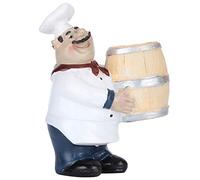 aqxreight Estatua de Resina para Chef, Soporte para Palillos de Dientes, Estatuilla Nórdica, Decoración de Mesa para Restaurante, Artesanía en Objetos, Sea Tan Rústico, Amigable con los Materiales
