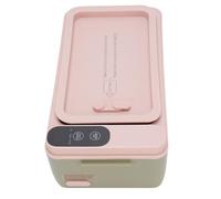 aqxreight Fiambrera Eléctrica Inalámbrica, Calentador de Alimentos con Calefacción de 40W, Calentador de Comida Portátil con Batería de Acero Inoxidable de 1L para Trabajo y Viajes (GREEN)