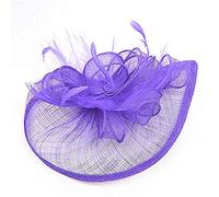 aqxreight Fiesta de la Mujer W Fascinator Cocktail Hat H Band Accesorios Velo H Diadema Vintage Clamp/Holder Amilies y Amigos. Plumas de Banda para la Cabeza de Cabeza de Fiesta para Had Dr para