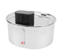 aqxreight Fuente para Mascotas con Sensor de Movimiento 3 2L Recargable Separación de Electricidad Dispensador Automático de Gatos de Acero Inoxidable para Gatos Perros Mascotas Se Acerca Al Agua