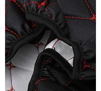 aqxreight Funda de Cuero Artificial para Motocicleta, Almohadilla para Todo Tipo de Clima, Protector de Cojín para Bicicletas Eléctricas con Elástico Tamaño XL (M)