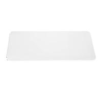 aqxreight Funda para Teclado K380, Funda de Piel Sintética, Fina, Ligera, Portátil, a Prueba de Golpes para Teclado Multidispositivo (blanco+plata)