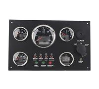 aqxreight Grupo de Indicadores 24 V IP67 Presión de Aceite Temperatura | Medidor Combinado, Acero Inoxidable 316, Resistente Al Agua IP67, 9 a 32 V, Uso de Motor RV Marino, Entrada de Bobina de