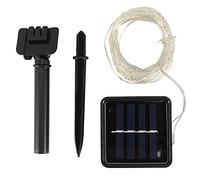 aqxreight Guirnalda de Luces con Energía Solar de 50 LED, Luces de Hadas Solares para Exteriores, 8 Modos de Luces, Decoración para Exteriores IP44, Resistente Al Agua, Cálido