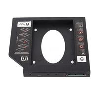 aqxreight HDD Bay General 12,7 Mm 2,5 Pulgadas a 2.º HDD SSD Cubierta de la Bandeja del Disco Duro para Computadora Portátil CD DVD ROM Ranura para Unidad Instale una Unidad Adaptadora Adicional