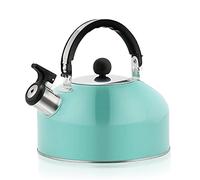 aqxreight Hervidor de Camping con Silbido de Acero Inoxidable de 3 Litros para Cocinar Al Aire, Plegable, Diseño Liviano, Compatible con Estufas Eléctricas/de Gas/cerámica/de Convección, Ideal para