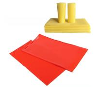 aqxreight Hoja de Prensa de Cera de Abejas de 5,4 Mm, 2 uds., Peine de Goma, Herramienta de Bricolaje para Apicultura, Color Rojo