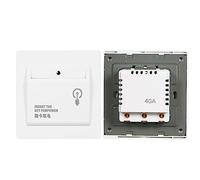 aqxreight Hotel de Alta Potencia 40A Apagado Ahorro de Energía Toma de Energía Mecánica Habitación Insertar Tarjeta para Tomar Energía (WHITE)