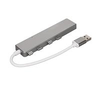 aqxreight Hub USB Alta Velocidad 1xPuertoUSB3.0 3xPuertosUSB2.0 1xUSB C Puerto Alimentación USB3.0 4 Puertos Hub USB Adaptador Multipuerto Gris USB3 0 y Puerto USB2 0 Alto con Ampliable Este (Grey)