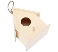 aqxreight Innovadora Casa para Pájaros de Madera, Pequeña y Segura, Pequeña Casa para Pájaros de Madera para Bricolaje, Grande con Cuerda de Cáñamo, No 6, The Can a Saf Wooden Birdhouse, DIY Wooden