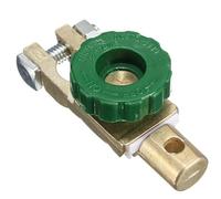 aqxreight Interruptor de Desconexión de Batería Universal para Baterías Automotrices de 12 V, Terminal de Poste Compatible con SAE/JIS, Aleación de Zinc Chapada en Latón, Perilla de una Vuelta