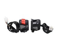 aqxreight Interruptor de Manillar de Motocicleta 7/8 pulg. Universal para 160 150 ATV Bicicleta Eléctrica Todoterreno Control Multifunción Bocina de Giro Luz Alta y Baja Arranque y Parada