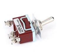aqxreight Interruptor de Palanca de Encendido y Apagado de 3 Posiciones, Interruptor de Manija de Metal Monopolar SPST para Generadores de Maquinaria Industrial, Automatización de Oficinas
