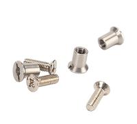 aqxreight Juego de 24 Tornillos Nab Hub Universales de 10,5 Pulgadas X 1/4 Pulgadas Nab Hub Take Up Reel Screw Set para para para para RMGI Carrete Brida Metal Juego de 24 Tornillos con Cualquier