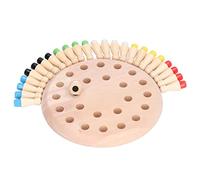 aqxreight Juego de Ajedrez con Memoria de Madera, Interacción Divertida, Juego de Mesa con Bloques de Educación Temprana para Niños y Niñas, Ayuda a Disminuir el Trabajo Educativo, Rompecabezas,