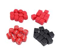 aqxreight Juego de Dados de 6 Caras de 16 Mm Dados de Juego de 40 Piezas con Bolsa de Almacenamiento para Juegos de Mesa Actividades Matemáticas y Uso Educativo de Plástico para Juegos de Mesa