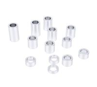aqxreight Juego de Espaciadores de Ruedas Kit de Espaciadores de Eje Arandelas Espaciadoras Motocicleta 13 Piezas Aleación de Aluminio CNC 3/4 pulg. ID 1-1/8 pulg. OD con 13 Tamaños para