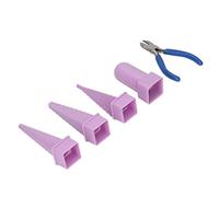 aqxreight Juego de Mandril para Envolver Cables, Herramientas para Hacer Joyas Ovaladas y Redondas con Alicates de 5 Pulgadas para Dar Forma, Alisar, Manualidades, 4 Uds.