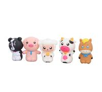 aqxreight Juego de Marionetas de Dedos de Animales para bebés: Juguete Narrativo de Plástico Suave con Lindos Diseños de Dibujos Animados, Herramienta de Aprendizaje Interactiva para que los Niños (C)