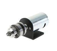 aqxreight Juego de Motor de Prensa de Torno DC 12 V 36 V con Portabrocas en Miniatura y Soporte de Montaje Kit de Herramientas de Bricolaje para Carpintería, Metalurgia y Proyectos de Artesanía