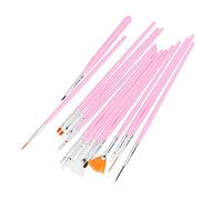 aqxreight Juego de Pinceles Profesionales para Decoración de Uñas, 15 Uds., Delineador de Uñas de Nailon para Bricolaje, Pincel para Pintar y Dibujar, Color blanco. Es Muy Adecuado para Dibujar, el